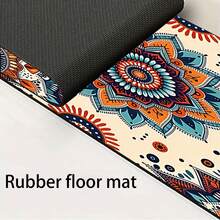 1pc Bohemian Pattern Printed Faucet Mat, Durable Polyester, Quick Drying, Easy To Clean, Suitable For Kitchen And Bathroom, Easy To Install, Daily Decor, Gift, Bathroom Mat, Durable Faucet Mat, Faucet Accessory - Multicolor - View 11
