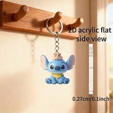 Disney Thiết kế phẳng 2D - Móc khóa thêu, móc khóa tròn bằng acrylic với hình thêu và hình chuột hamster, mặt dây chuyền cho ba lô học sinh, phụ kiện ba lô và móc khóa thời trang. - Nhiều màu - Xem 5