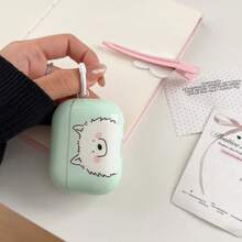 Cute Puppy Pattern Protective Case For AirPods 1/2/3/4/Pro2/Pro3 Bluetooth Earphones, Designed Specifically For Apple Wireless Earphones - Mint Green - View 7
