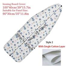 1Pc Durable Ironing Board Cloth Universal Thickened Ironing Board Cover Pad Resistant Scorch Heavy Heat Resistant Printed Padded - A - View 13
