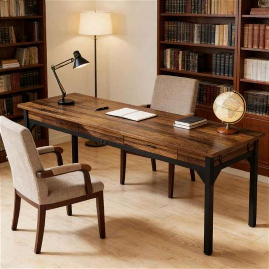 Bureau de bureau - Marron 1 pièce - Voir 1