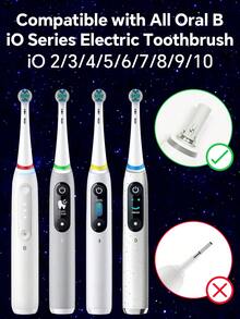 4/8/12 Piezas Compatibles con Cepillo de Dientes Eléctrico OralB IO, Cabezales de Cepillo de Repuesto Profesionales Compatibles con Cepillos de Dientes Eléctricos Oralb IO (2/3/4/5/6/7/7G/8/9/10) Series - Ver 3