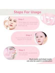 5-Pack Silicone Moisturizing Socks Set, 1 Pair Gloves And 1 Pair Foot Covers, Unscented, Super Tough, Non-Slip, Perfect Fit For Cracked Skin, Reusable Spa Socks For Softening Feet And Hands, Ideal For Cracked Heels And Rough Hand Care - 粉紅色 - 查看 5