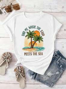 Dam-T-shirts - Vitt - Visa 2