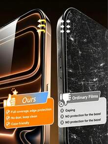 3 Packs - High Definition Phone Screen Protector With Quick Adhesion Design, Scratch-Resistant And Durable, Suitable For Home, School, Office, Outdoor Use To Meet Daily Protection Needs - Clear - View 7