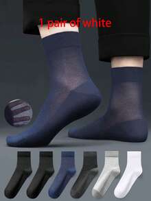 1/5/10/15/20 Pairs Black Thin Crew Socks, Breathable Moisture-Wicking Mesh Socks For Men & Women Plus Size, Suitable For Summer & Autumn - Multicolor - View 7