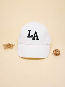 LA Embroidered Baseball Cap - Cute LA Logo Accessory Hat - Suitable For Both Girls And Boys. Suitable For Daily Leisure, Outdoor Play, Birthday Parties, Family Gatherings, And Park Walks. - Multicolor - View 2