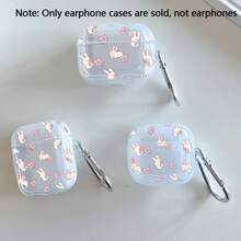 1 chiếc ốp tai nghe Bluetooth không dây Apple hình thỏ dễ thương và hoa hồng màu hồng dành cho AirPods 1/2/3/4/Pro/Pro Series - Nhiều màu - Xem 2