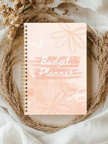 Sổ Lập Kế Hoạch Ngân Sách Đơn Giản Kèm Nhãn Dán Ngân Sách, Sổ Ngân Sách A5 Tiết Kiệm Tiền Kèm Sổ Theo Dõi Chi Phí, Sổ Theo Dõi Tiết Kiệm & Tổng Quan Chi Tiêu Hàng Tháng, Đồ Dùng Văn Phòng Phẩm Trường Học - Hoa màu cam - Xem 3