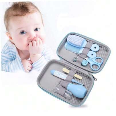 8pcs Baby Care Set: Comprehensive Baby Care Essentials Set. Includes Baby Shampoo, Massage Brush, Safety Comb, Medicine Dropper And Safety Nail Clipper. Designed For Newborns, Infants And Toddlers.
