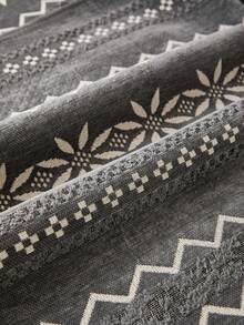 1 chiếc vỏ gối sofa họa tiết hình học Bohemian, chất liệu jacquard chenille, mềm mại, bảo vệ đồ nội thất bốn mùa, chống trượt, chống bụi, chống nhăn, bền, chống trầy xước do mèo cào, phù hợp với sofa 1-4 chỗ và sofa hình chữ L. - Xám - Xem 7