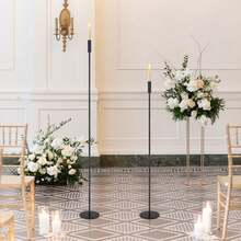 candelabro negro de suelo