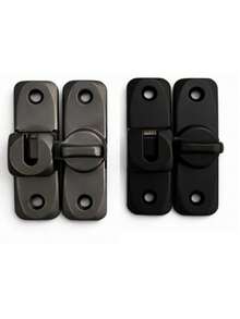 2pcs/1pc Drill-Free Door Latch, Sliding Door Latch, Lockable Latch, Special Sliding Door Latch, Sliding Door Clasp, Thickened Hotel Bathroom Door & Window Lock, Drill-Free Aluminum Alloy Solid Door Anti-Theft Lock, Household Essential - Multicolor - View 22