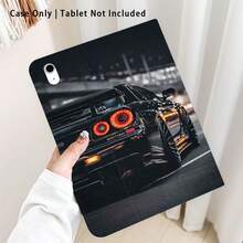 1个翻盖式平板电脑保护套，带笔槽，兼容三星A9/A9+/S9/S9FE/A11/A11+/S11/S10 FE/S10 FE+/S10 Lite，也兼容苹果A16 2025、Air 11/13、M3 2025、Mini 7 A17、Pro 2024、荣耀、Matepad SE 11等热门机型，黑色赛车图案，自动休眠/唤醒功能，适合作为返校、情人节、节日礼物。 - 彩色 - 查看 2