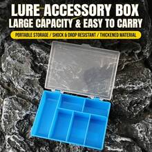 6 Grid PP Plastic Fishing Accessories Storage Box Portable Travel Organizer For Hooks Lures And Small Parts - Multicolor - View 8