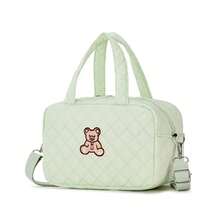 1 pieza Bolso de mamá estilo INS, pequeño bolso de mano con asa de hombro y bandolera, bolso de maternidad con bordado de moda, adecuado para todas las estaciones - Multicolor - Ver 16