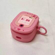 1 chiếc ốp tai nghe hình điện thoại 3D dễ thương, tương thích với Apple 1/2/Pro/3/Pro2/4/Pro3 (Không bao gồm tai nghe) - Hồng - Xem 2