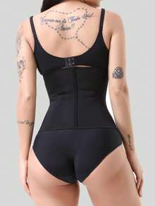 Women's Waist Trainer Vest - 9 Steel Boned Shapewear Tummy Control Lift Camisole - màu đen - Xem 10