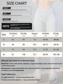 Quần jeans nữ dáng ôm cạp cao, chất liệu denim co giãn thoải mái, cài một nút, phù hợp cho mọi mùa - Thu Xuân - Rửa nhẹ - Xem 7