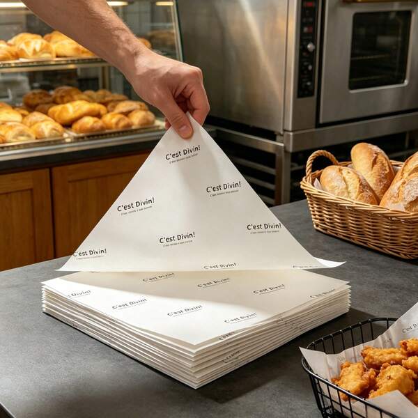 200 pièces Papier sulfurisé, 18 x 18 cm Papier de cuisson anti-adhésif, convient pour les pâtisseries, les biscuits, les en-cas frits, les boulangeries, les restaurants, les fêtes, les fournitures de cuisine