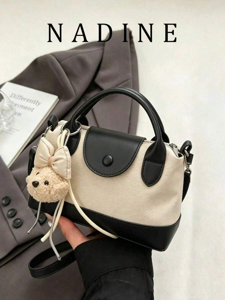Túi xách thời trang Niche dành cho nữ, kiểu dáng mới, đa năng, đeo chéo vai đơn giản, tiện dụng cho công sở (Tặng kèm mặt dây chuyền).