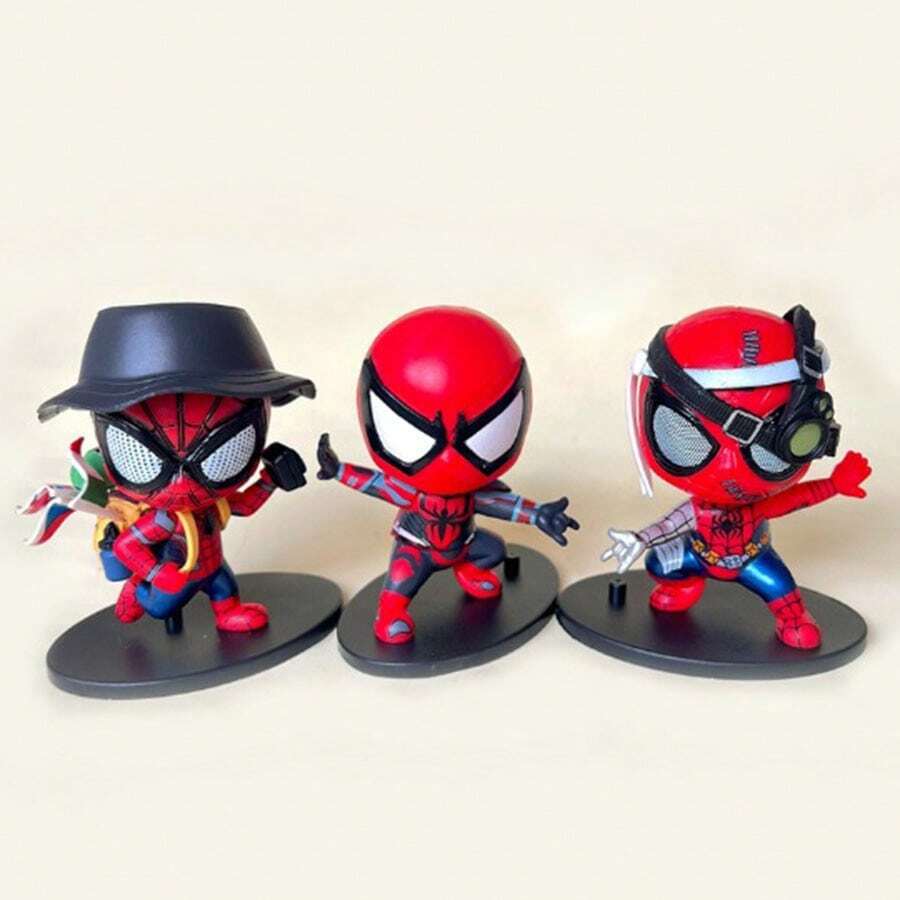 Hasbro Conjunto de figuras de versión Q con temática de superhéroes, modelo de personajes coleccionables como decoración de escritorio para fans - Unitalla - Ver 1