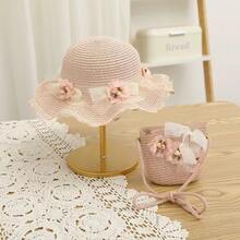 Mũ chống nắng đi biển dáng lượn sóng dành cho nữ, điểm nhấn là ngọc trai giả và nơ, kiểu dáng thanh lịch, thích hợp cho du lịch biển và kỳ nghỉ. - Nhiều màu - Xem 9