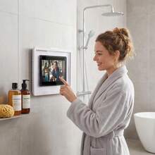Rotatable Tablet Stand - Waterproof Shower Holder, Adhesive Wall Mount Suitable For Phones And Tablets, Allow Video Watching While Bathing - Multicolor - View 7