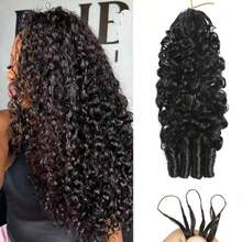 MENALUE Mother's Day Gift Raw Burmese Curly Human Hair Crochet 22 Inch 120g Knotless Pre-Separated Crochet 3c4a Water Curly Jerry Curly Hair Lightweight Reusable Virgin Hair Extensions For Women , Like Wedding,Makeup,Lashes, Dates, And Theme Parties And So On Pelucas De Cabello Humano Human Hair Wigs Glueless Human Hair Wig For Natural Hair Colors Of Women ,Peluca De Cabello Humano,Human Hair,Wigs Human Hair,Wig,Christmas,Stocking Stuffers,Christmas Gifts,Hair, Maquillaje,Christmas Decrotions Gifts,Hair Stuff,Hair Accerssories,Suitable For Parties, Daily Use, Schools, Birthday Banquets And Other Occasions.Body Wave Yaki Straight Ocean Wavehuman Hair Wig Kpop Demon Hunters 9am Hair Store Human Hair Bob Wig Human Hair Human Hair Weft Real Hair Extensions Clip In Hair Weft Keratin Bond Hair Weft Seamless Hair Weft Christmas Hair Holiday Hair Extensions Festive Hair Pieces Christmas Glitter Hair Xmas Hair AccessoriesHuman Hair Weft - Crimson Red Bouncy Wave.Your 2026 Beauty Glow-Up Awaits. - Burmese Curly Human Hair Crochet - 查看 1
