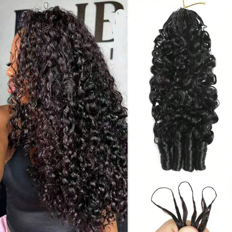 MENALUE Mother's Day Gift Raw Burmese Curly Human Hair Crochet 22 Inch 120g Knotless Pre-Separated Crochet 3c4a Water Curly Jerry Curly Hair Lightweight Reusable Virgin Hair Extensions For Women , Like Wedding,Makeup,Lashes, Dates, And Theme Parties And So On Pelucas De Cabello Humano Human Hair Wigs Glueless Human Hair Wig For Natural Hair Colors Of Women ,Peluca De Cabello Humano,Human Hair,Wigs Human Hair,Wig,Christmas,Stocking Stuffers,Christmas Gifts,Hair, Maquillaje,Christmas Decrotions Gifts,Hair Stuff,Hair Accerssories,Suitable For Parties, Daily Use, Schools, Birthday Banquets And Other Occasions.Body Wave Yaki Straight Ocean Wavehuman Hair Wig Kpop Demon Hunters 9am Hair Store Human Hair Bob Wig Human Hair Human Hair Weft Real Hair Extensions Clip In Hair Weft Keratin Bond Hair Weft Seamless Hair Weft Christmas Hair Holiday Hair Extensions Festive Hair Pieces Christmas Glitter Hair Xmas Hair AccessoriesHuman Hair Weft - Crimson Red Bouncy Wave.Your 2026 Beauty Glow-Up Awaits. - Burmese Curly Human Hair Crochet - 查看 1