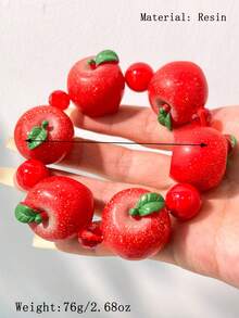 1 chiếc vòng tay hạt cườm hình trái cây 3D mới, trang sức hình trái cây phong cách Y2K mùa xuân, phụ kiện tối giản ngọt ngào phù hợp cho phụ nữ trong kỳ nghỉ hè. - Nhiều màu A - Xem 4