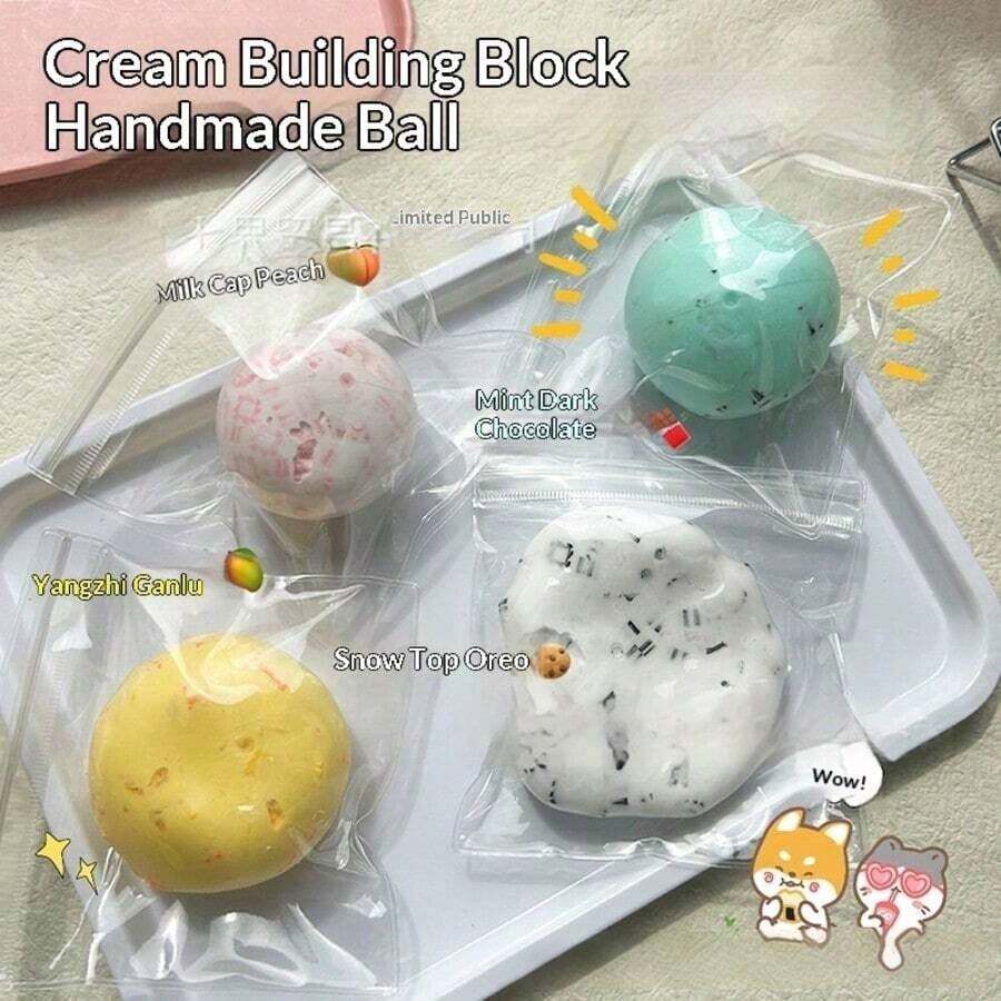 1pc 2026 New-Colored Building Block Handmade Slow Rebound Stress Relief Squeeze Toy - Birthday,, Surprise, Holiday, Couple,, Gamer Refined, Squeeze Toy, Stress Relief Essential - Trà xanh Matcha - Xem 1