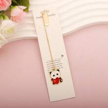 Mặt dây chuyền hình gấu trúc dễ thương, móc khóa đánh dấu sách tiện dụng cho học sinh, đồ dùng văn phòng phẩm hình hoạt hình dễ thương, bán sỉ. - Bộ sưu tập Gấu trúc - Xem 11