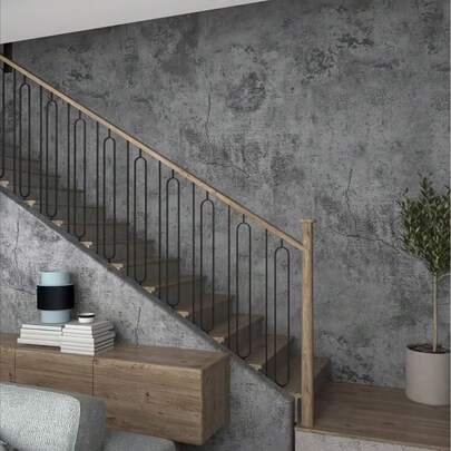 Removable & Reusable Vintage Cement Gray Wallpaper - Decorative Contact Paper For Living Room, Kitchen, Bedroom, Dorm, Furniture Renewal