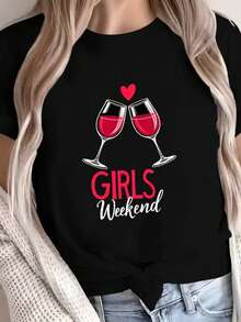 Women T-Shirts - 黑色 - 查看 1