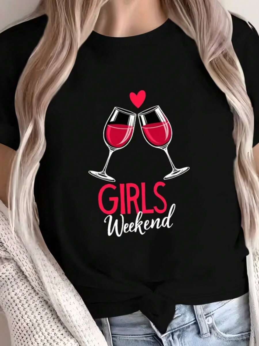 Women T-Shirts - 黑色 - 查看 1