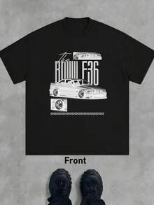Men T-Shirts - 黑色 - 查看 2