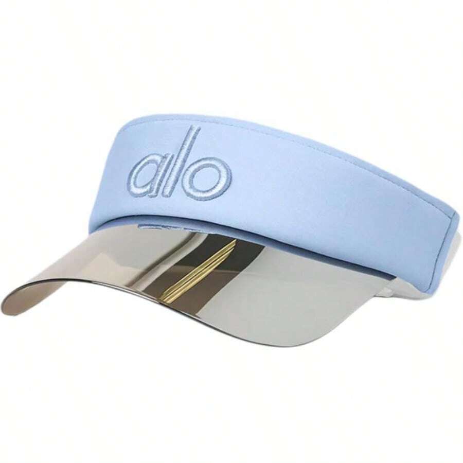 Alo Yoga High-Performance Sweat-Wicking Polyester Sun Hat With Sun Visor Design, Adjustable Buckle, Unisex And Couple Style. - Seashell Blue - View 1