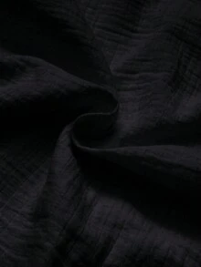 Áo sơ mi nam LOOKUN mùa xuân/hè, áo sơ mi dài tay bằng cotton mới, kiểu dáng thường ngày với họa tiết thêu, màu đen. - màu đen - Xem 8