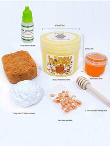 6oz DIY Clay Handmade Slime, Soft & Fluffy, Stretchable & Squeezable Stress Relief Toy - Beige - View 2