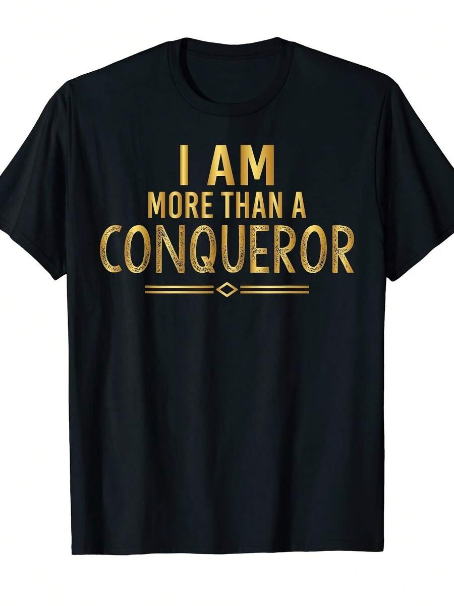 Mens Than A Golden Lettering T Shirt Oversized Fit Short Sleeve Crew Neck Double Stitched Durable Verse 8 37 Motivational Gift For Birthdays Graduation Church Events Everyday