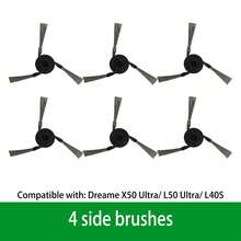 Accessories For Dreame X50 Ultra/L50 Ultra/L40S Vacuum Cleaner: Main Brush, Filter Net, Mop Cloth, Side Brush - View 10