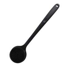 1 chiếc bàn chải tắm cán dài bằng silicon, bàn chải chà rửa hai mặt, bàn chải massage khi tắm, bàn chải chà lưng dày. - B - Xem 8