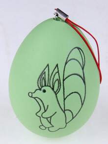 DIY Easter Egg Crafts, Realistic Hand-Painted On Plastic Eggshells, Spherical Graffiti Painting, Comes With Paintbrushes And Paints. - A - View 13