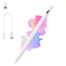 1 bút cảm ứng điện dung đa năng, tương thích với hệ điều hành Android/HarmonyOS/IOS, phù hợp với iPad và máy tính bảng. - trắng - Xem 2