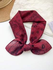 1 chiếc khăn vuông nhỏ bằng cotton in họa tiết hoa điều, kiểu Paisley Bohemian, hàng mới về. - Nhiều màu - Xem 15