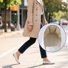 2 miếng lót gót chân mềm mại, thoải mái, kiểu dáng tối giản, vô hình. - Màu be - Xem 6