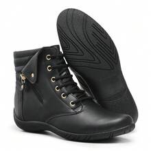 Women's Ankle Boot, Lightweight And Durable - Negro - Ver 2