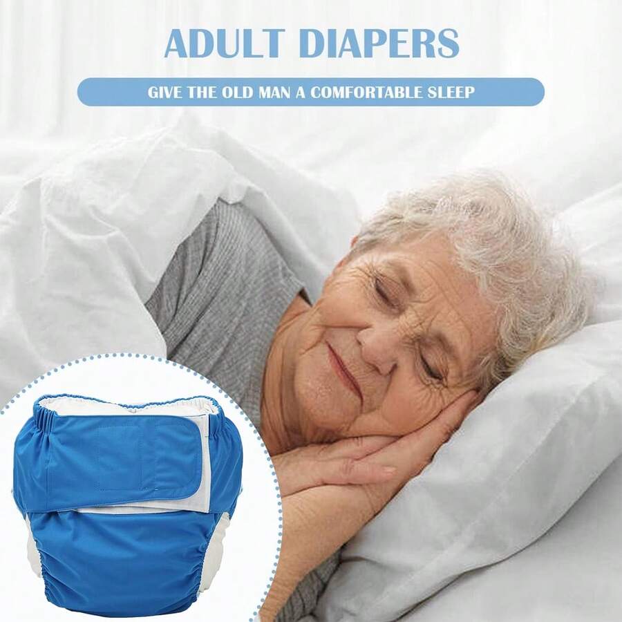 Adjustable Reusable Adult Diaper For Elderly Washable Incontinence Underwear Waterproof Breathable Pants For Disabled