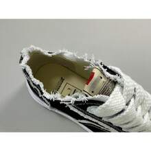 2026 New MMY Platform Sneakers Vintage Dad Shoes Unisex Pair Casual Shoes Street Fashion Bestseller Canvas Shoes For Women And Men - 黑白流蘇 - 查看 4